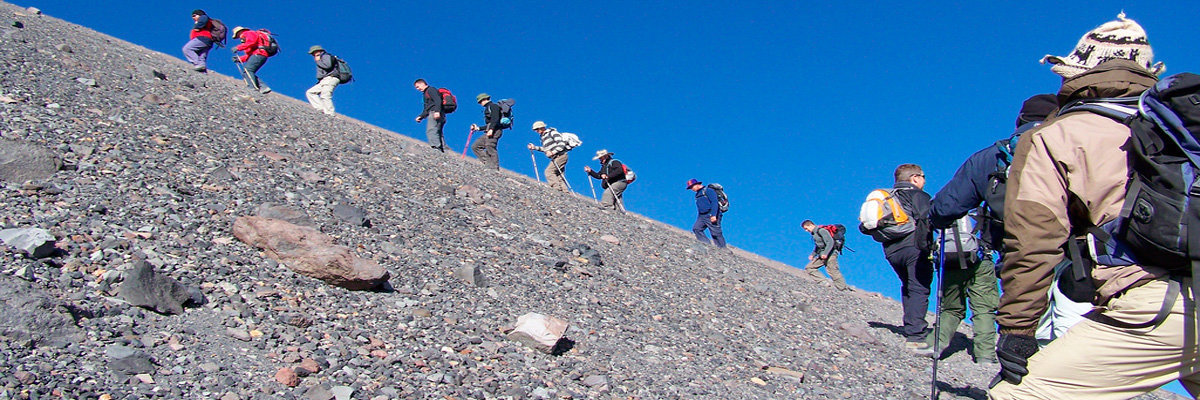 Caminhada de subida ao vulcão El Misti en Arequipa