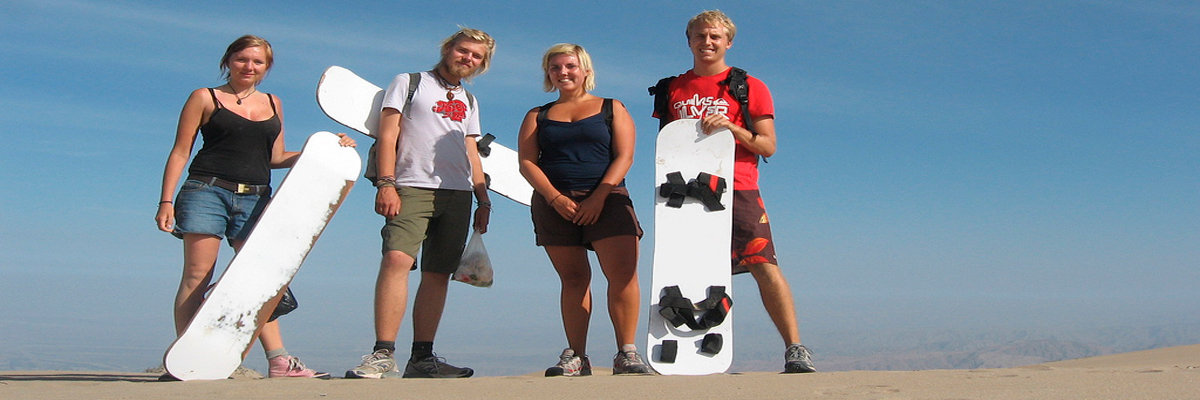 Sandboard em Cerro Blanco en Nazca