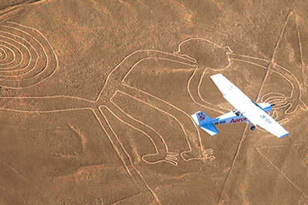 Half hour flight over the Nazca Lines